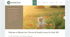 Desktop Screenshot of maxim-law.com