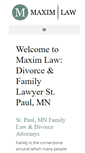 Mobile Screenshot of maxim-law.com