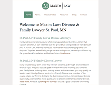 Tablet Screenshot of maxim-law.com